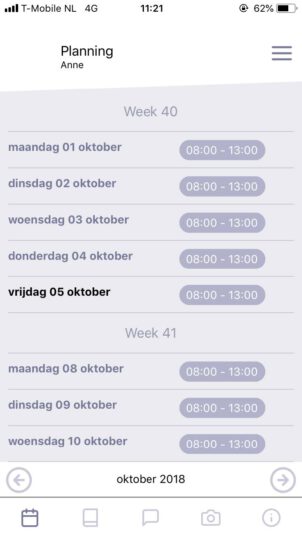 Planning ouderapp